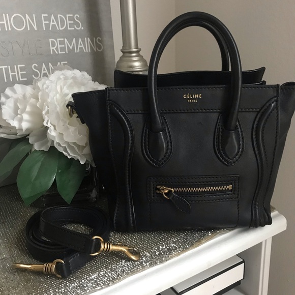 Celine Handbags - Authentic Celine Smooth Calfskin Nano Luggage💛
